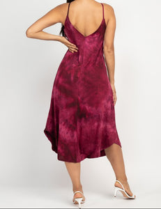 Spaghetti Strap Tie Dye Dress