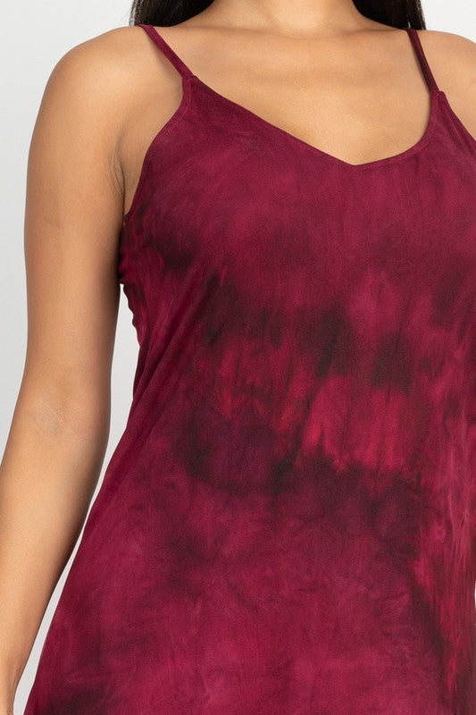 Spaghetti Strap Tie Dye Dress