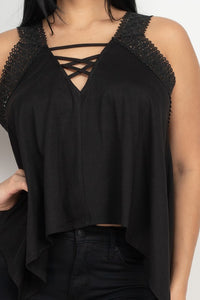 V Neck Sleeveless Top