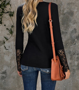 Long Sleeve Button Top