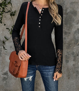 Long Sleeve Button Top