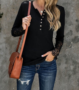 Long Sleeve Button Top
