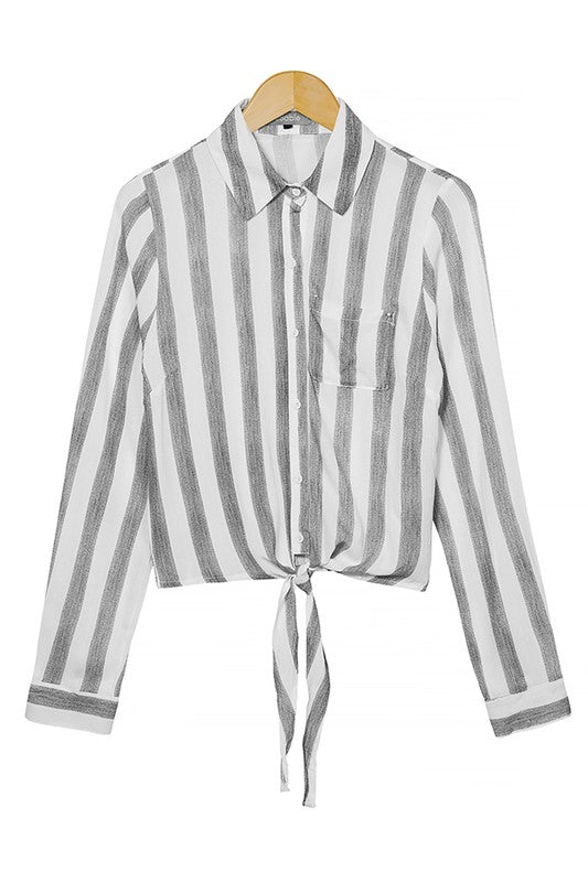 Striped Long Sleeve Top