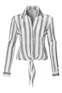 Striped Long Sleeve Top