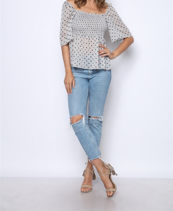 Polka Dot Top