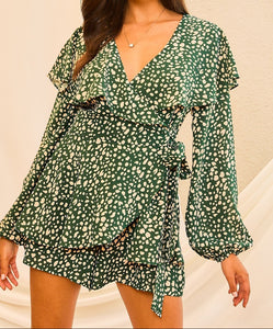 Cape Ruffle Romper