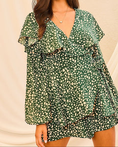 Cape Ruffle Romper
