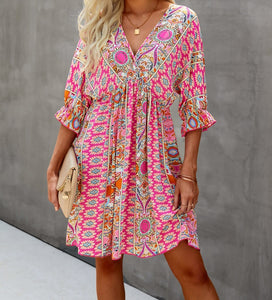 V Neck Dress