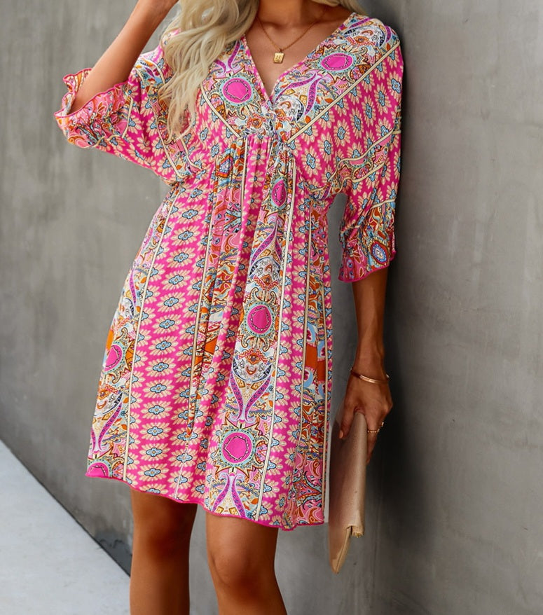 V Neck Dress