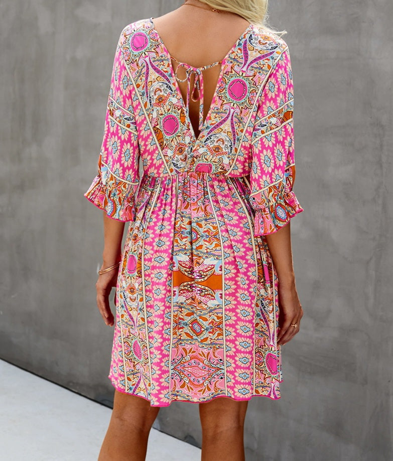 V Neck Dress